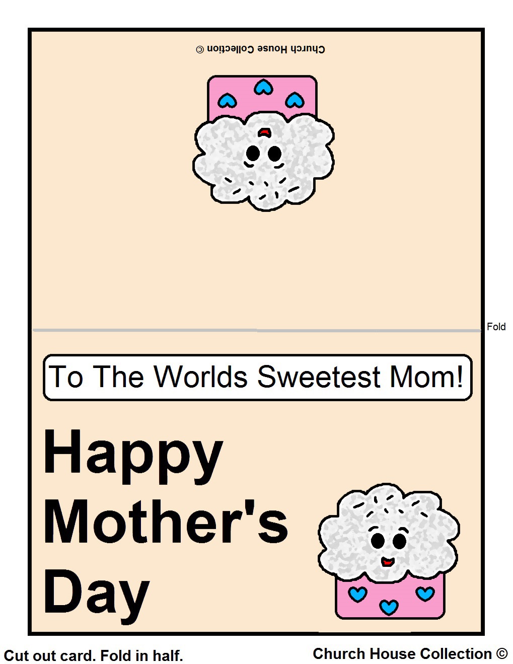 Printable Mother's Day Card For Kids To Color
